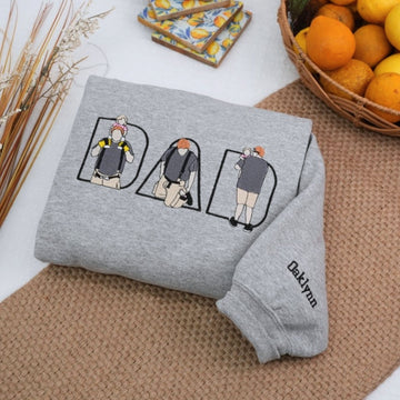 Dad Custom Hoodies - Father Embroidered Sweaters - Perfect Father's Day Gift