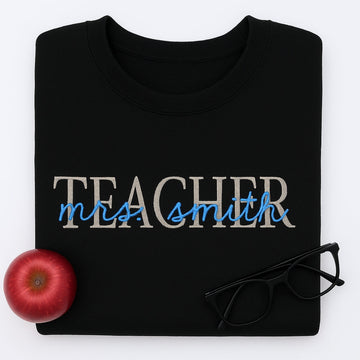 Teacher Custom Hoodies - Education Embroidered Work Apparel - Educator Appreciation Gift