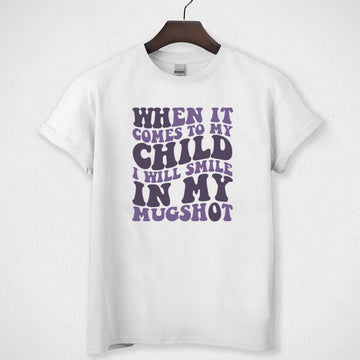 Sarcastic Mom Funny Mugshot Design Smile Sweatshirt Unisex