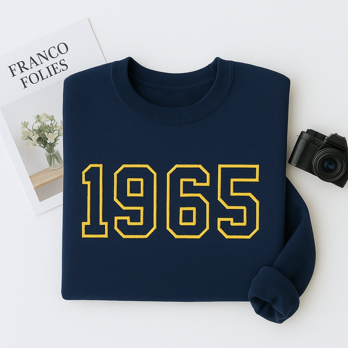 1965 Custom Embroidered Birthday Hoodie - Personalized 60th Birthday Gift