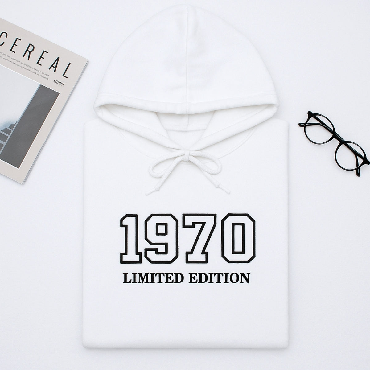 1970 Limited Edition Custom Embroidered Hoodie - Personalized 55th Birthday Gift