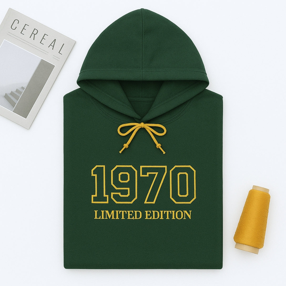1970 Limited Edition Custom Embroidered Hoodie - Personalized 55th Birthday Gift