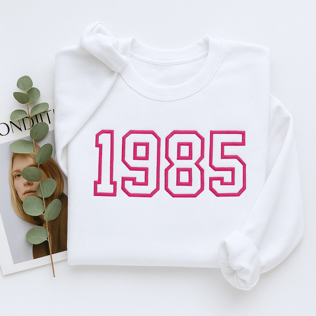 1985 Custom Embroidered Birthday Hoodie - Personalized 40th Birthday Gift