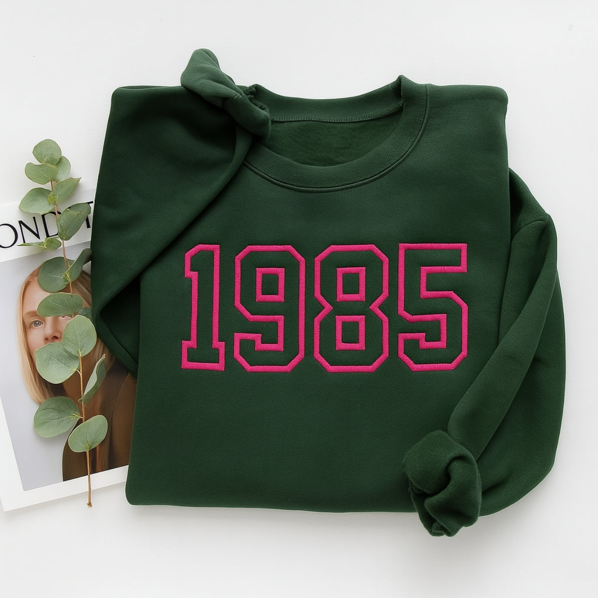 1985 Custom Embroidered Birthday Hoodie - Personalized 40th Birthday Gift