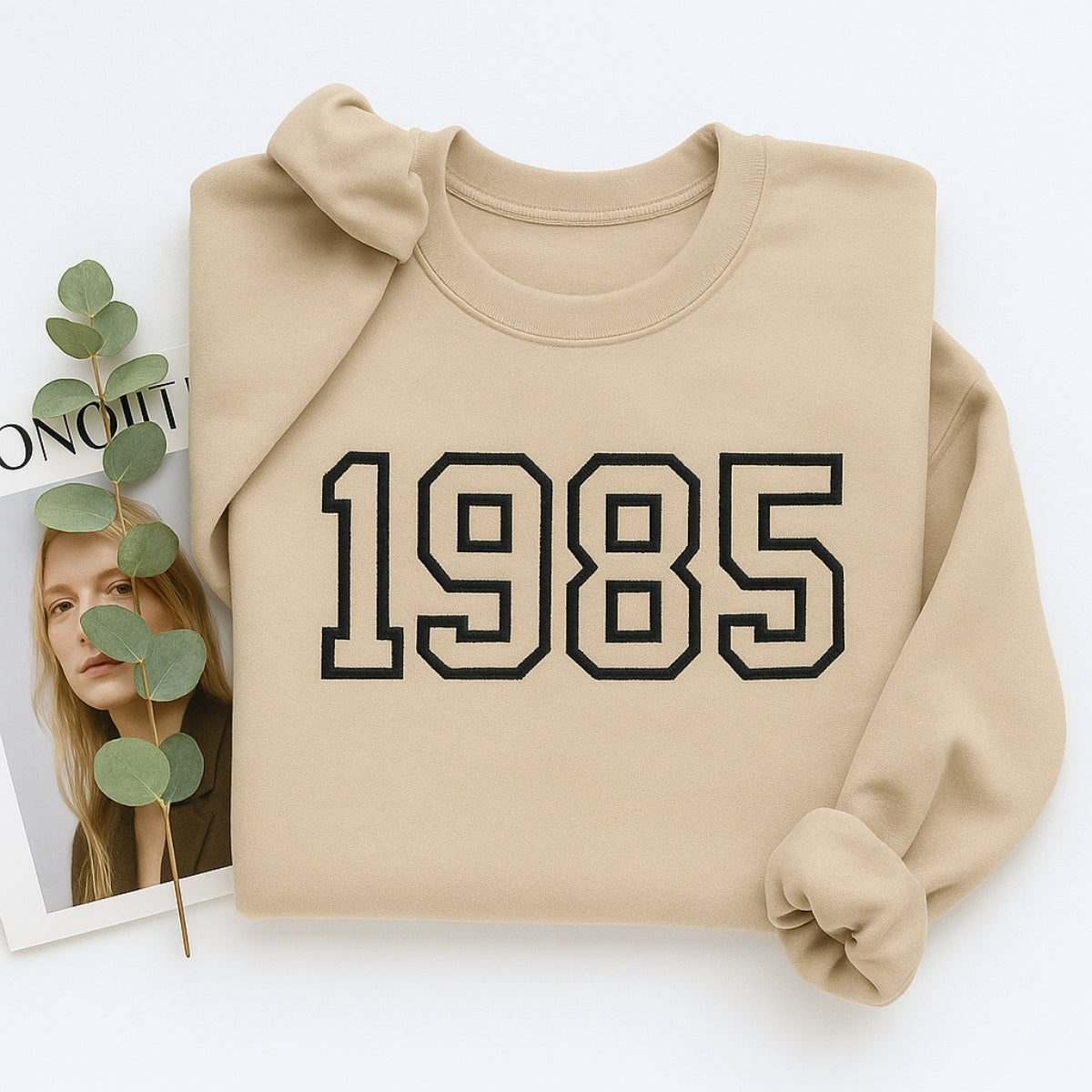 1985 Custom Embroidered Birthday Hoodie - Personalized 40th Birthday Gift