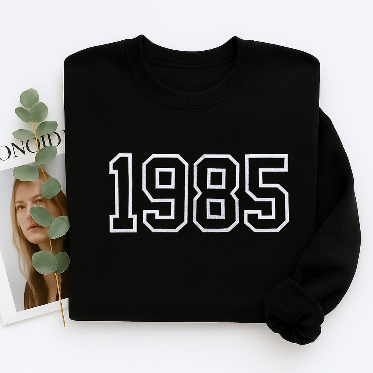 1985 Custom Embroidered Birthday Hoodie - Personalized 40th Birthday Gift