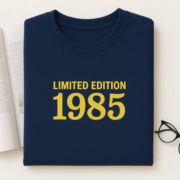 1985 Limited Edition Custom Embroidered Sweatshirt - Personalized 40th Birthday Gift for Parents
