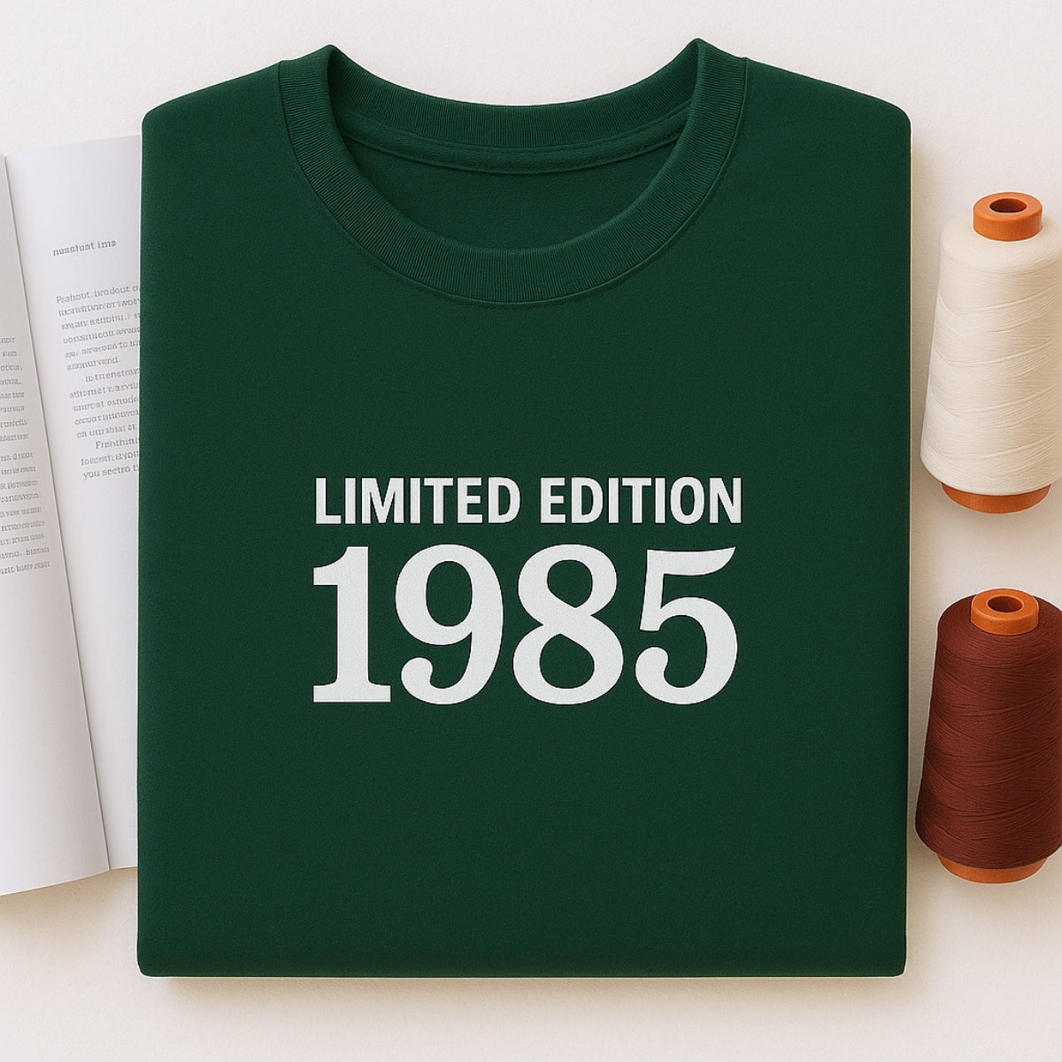 1985 Limited Edition Custom Embroidered Sweatshirt - Personalized 40th Birthday Gift for Parents