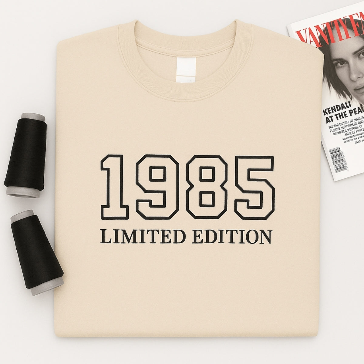 1985 Limited Edition Custom Embroidered Hoodie - Personalized 40th Birthday Gift for HerHim