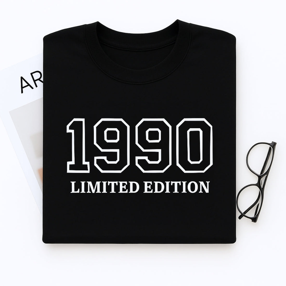 1990 Limited Edition Custom Embroidered Hoodie - Personalized 35th Birthday Gift