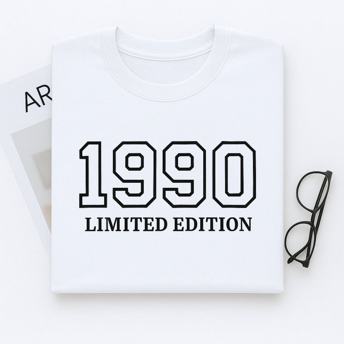 1990 Limited Edition Custom Embroidered Hoodie - Personalized 35th Birthday Gift