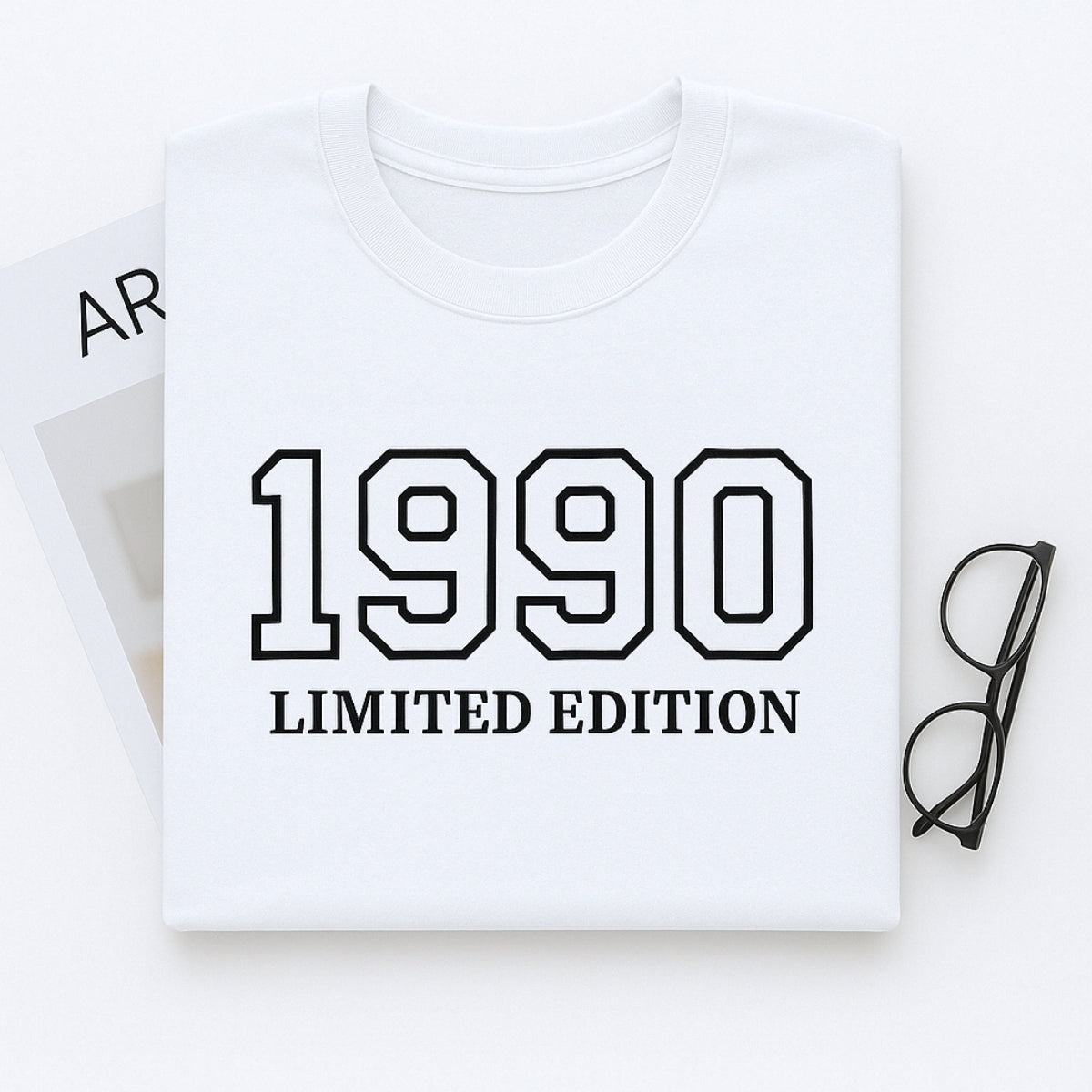 1990 Limited Edition Custom Embroidered Hoodie - Personalized 35th Birthday Gift