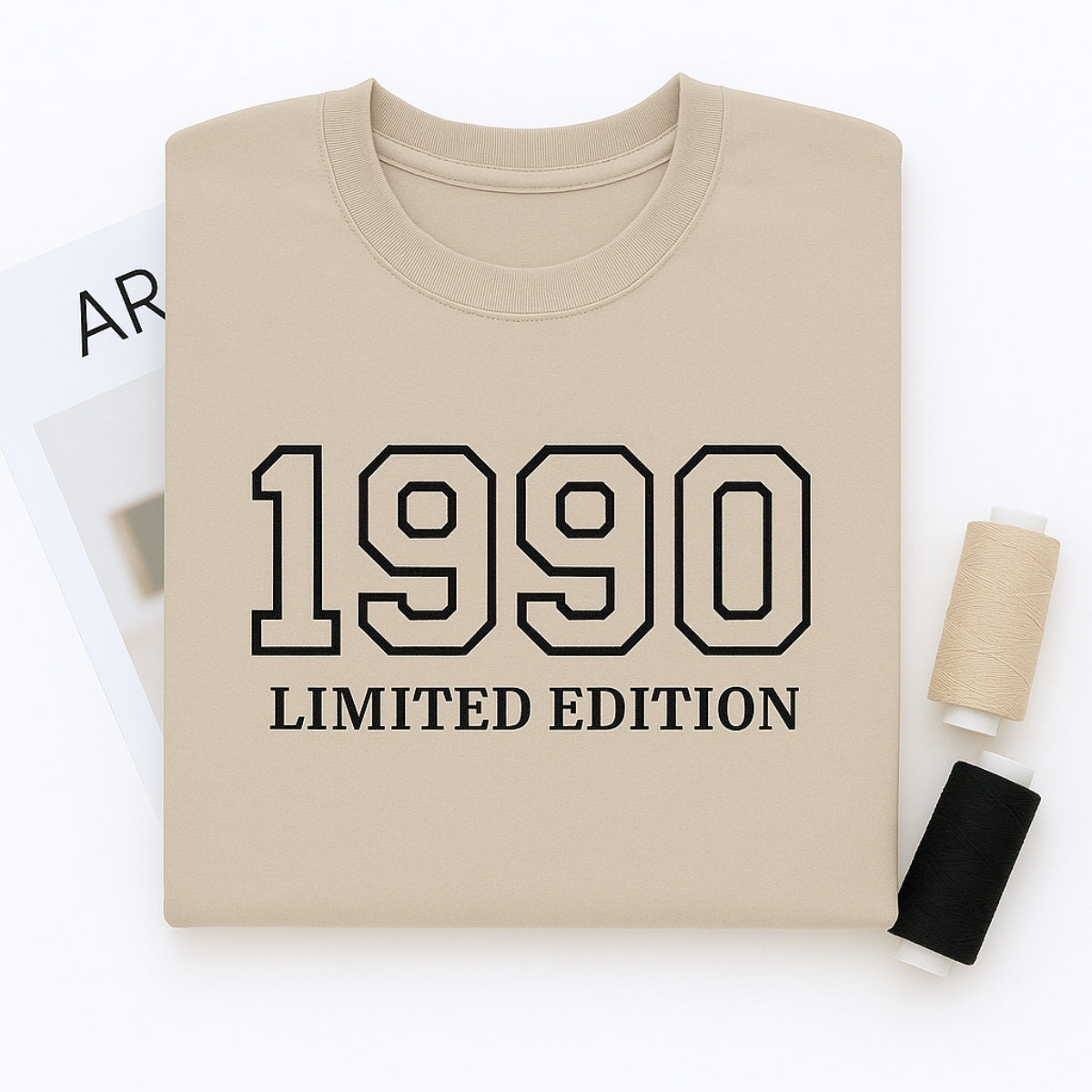 1990 Limited Edition Custom Embroidered Hoodie - Personalized 35th Birthday Gift