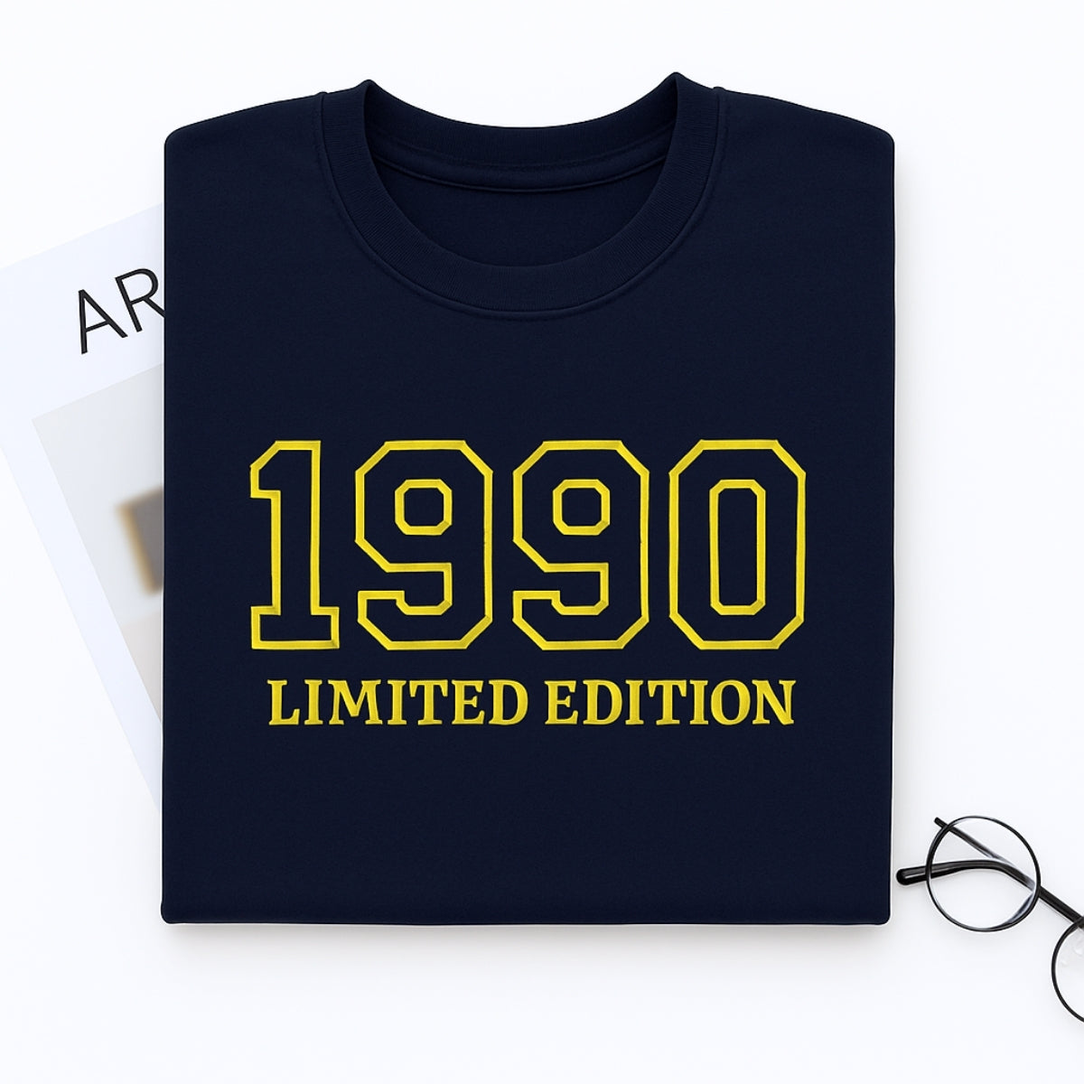 1990 Limited Edition Custom Embroidered Hoodie - Personalized 35th Birthday Gift