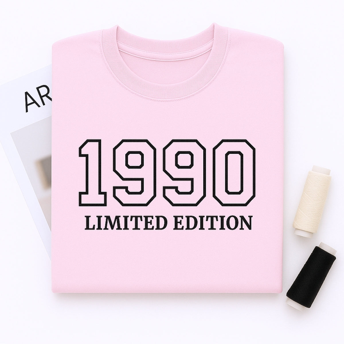 1990 Limited Edition Custom Embroidered Hoodie - Personalized 35th Birthday Gift