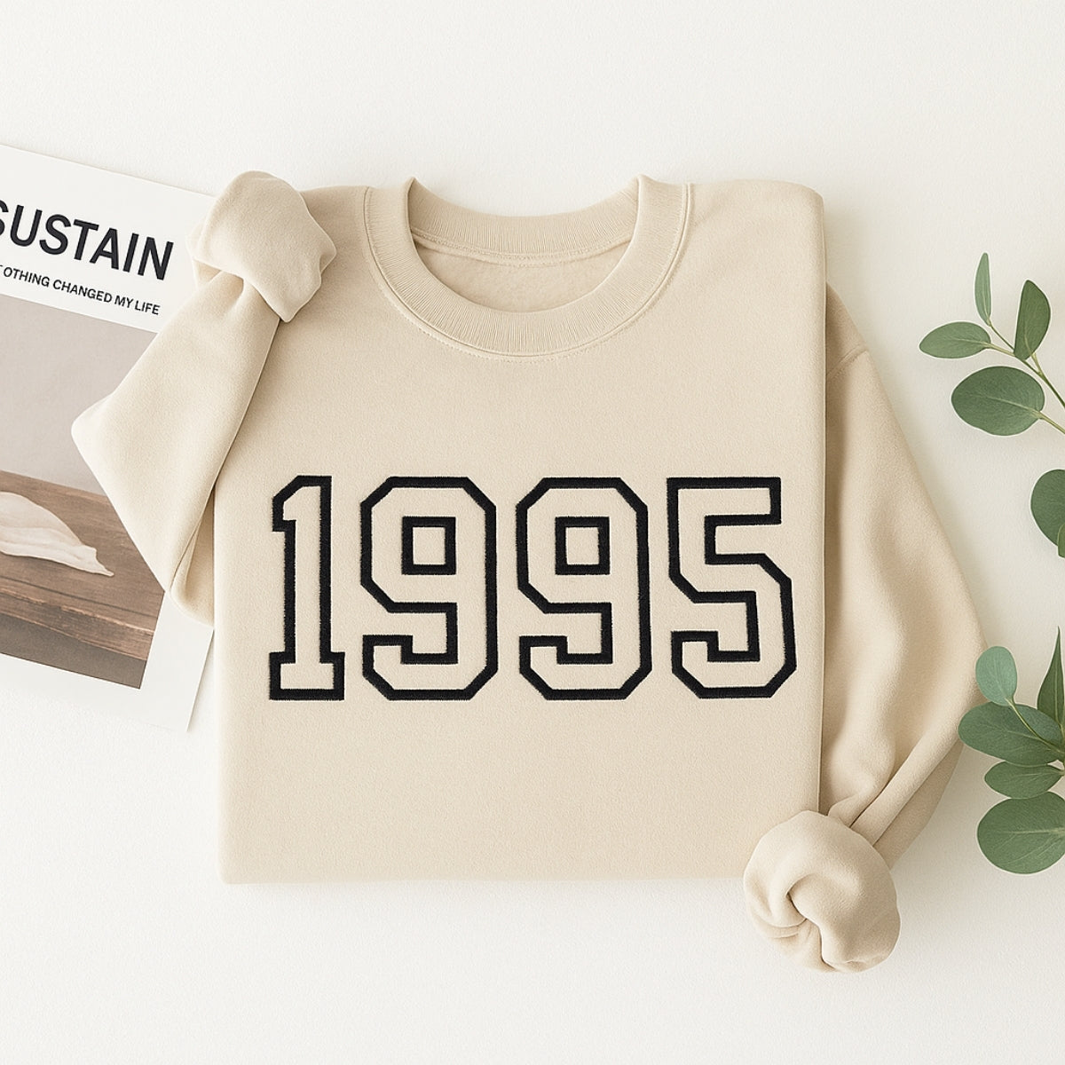 1995 Birthday Custom Embroidered Hoodie - Personalized 30th Birthday Gift Sweatshirt