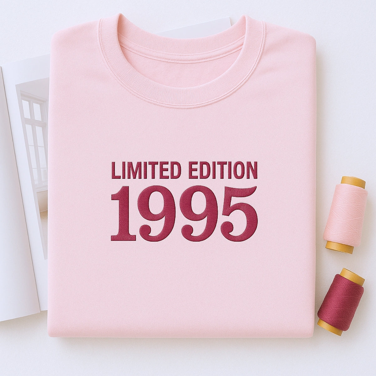 1995 Limited Edition Embroidered Sweatshirt - Custom 30th Birthday Gift for Couples