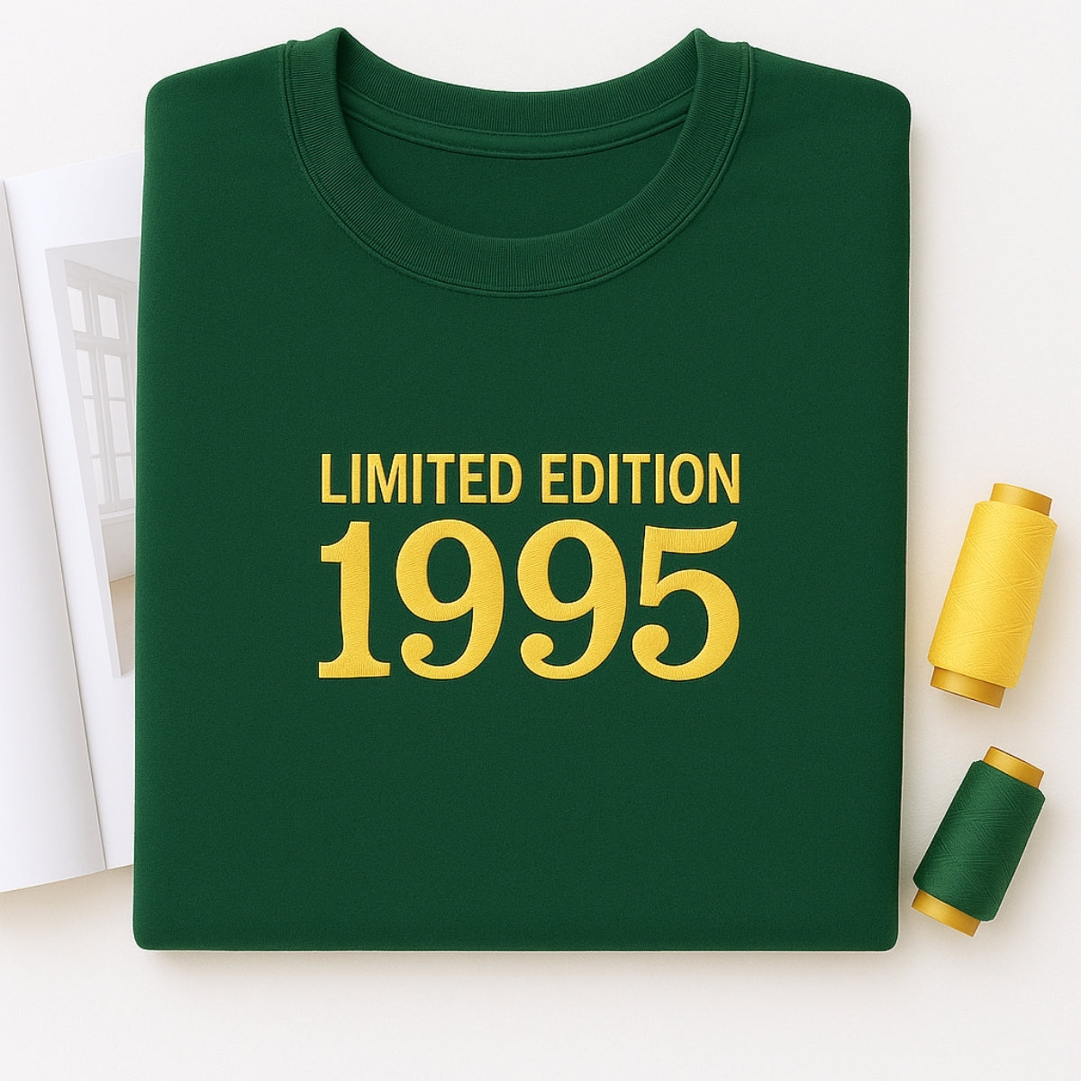 1995 Limited Edition Embroidered Sweatshirt - Custom 30th Birthday Gift for Couples