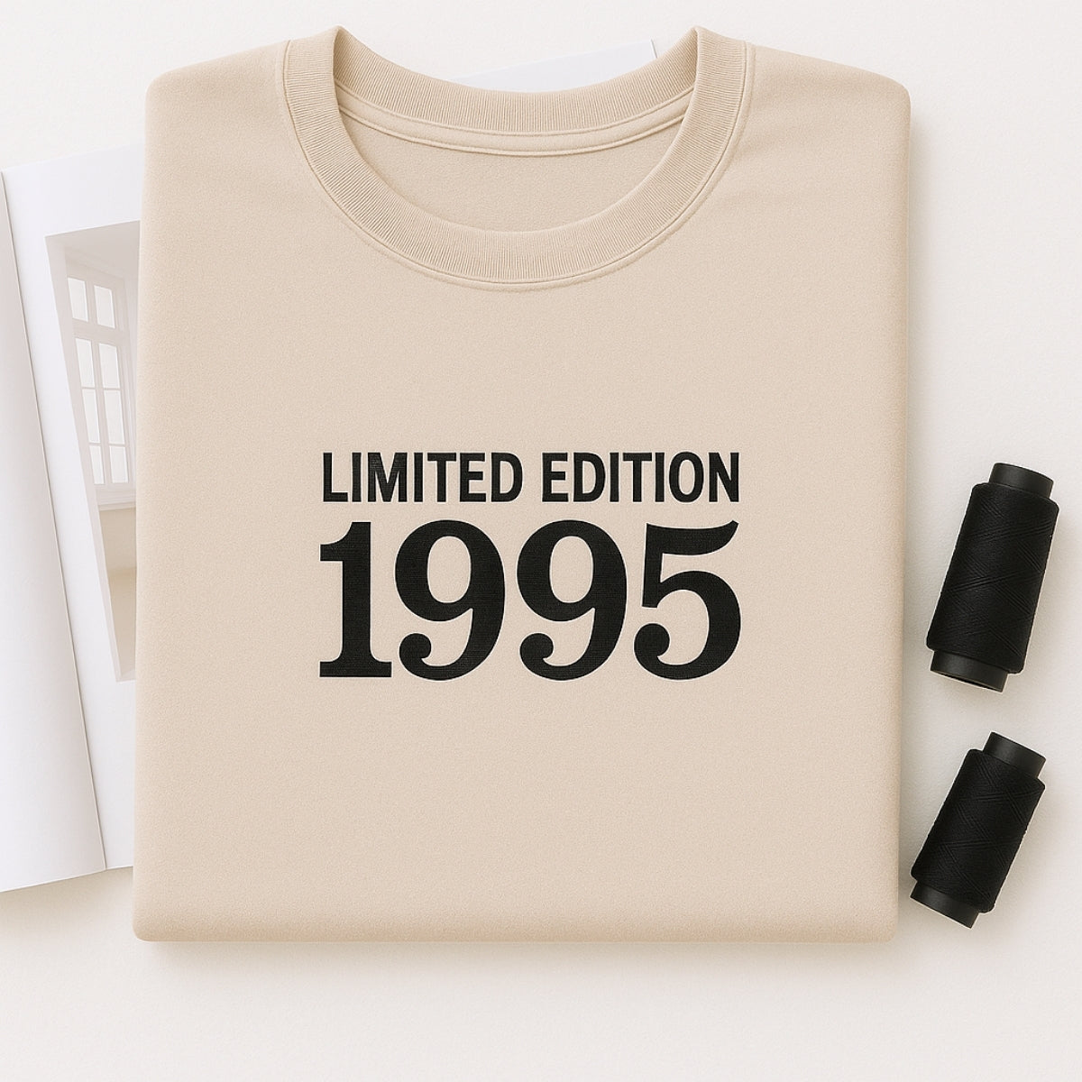 1995 Limited Edition Embroidered Sweatshirt - Custom 30th Birthday Gift for Couples