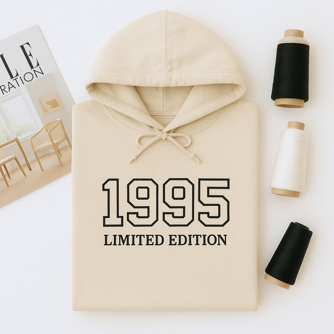 1995 Limited Edition Custom Embroidered Hoodie - Personalized 30th Birthday Gift