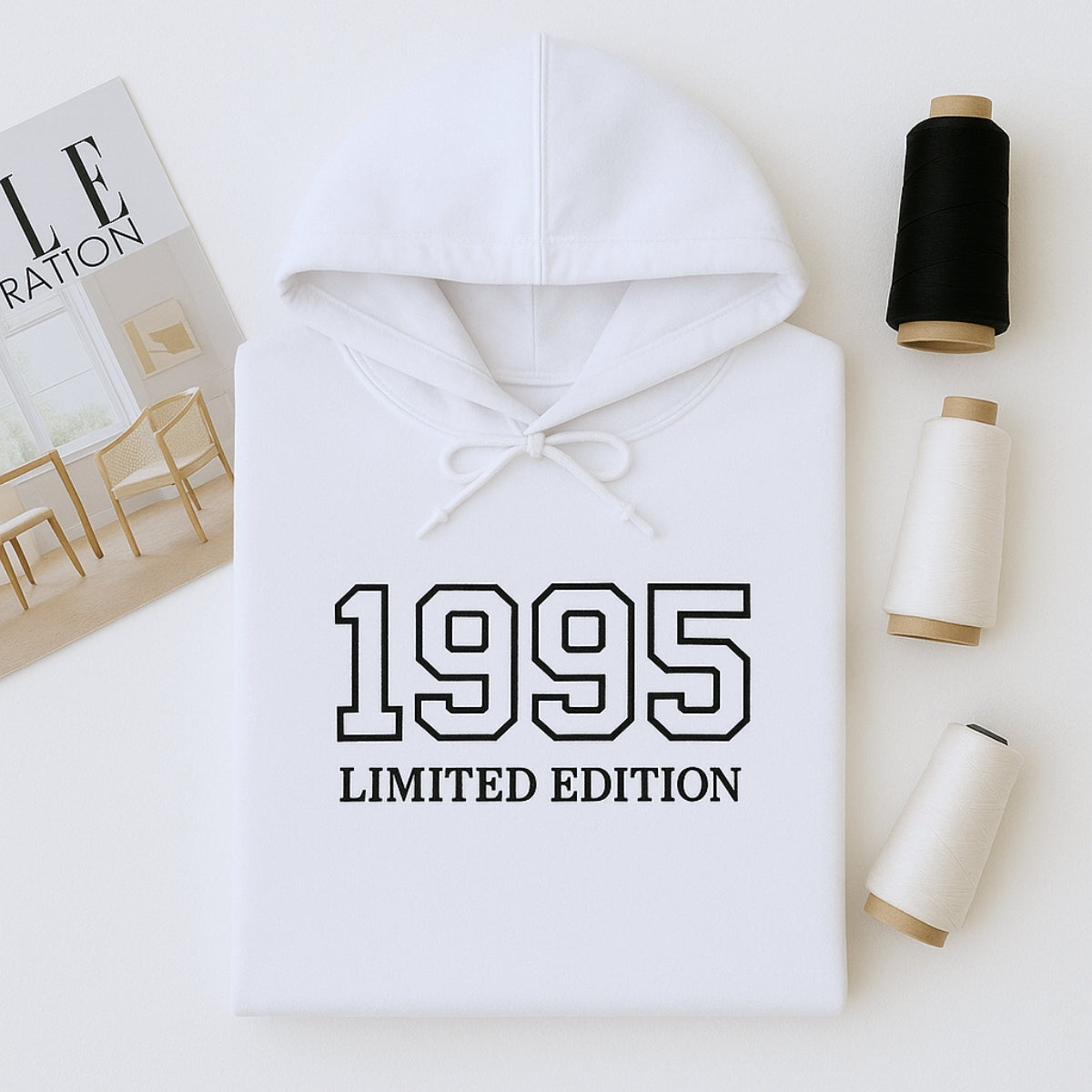 1995 Limited Edition Custom Embroidered Hoodie - Personalized 30th Birthday Gift