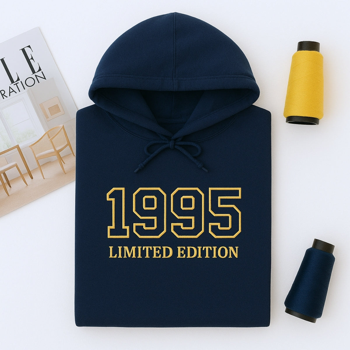 1995 Limited Edition Custom Embroidered Hoodie - Personalized 30th Birthday Gift