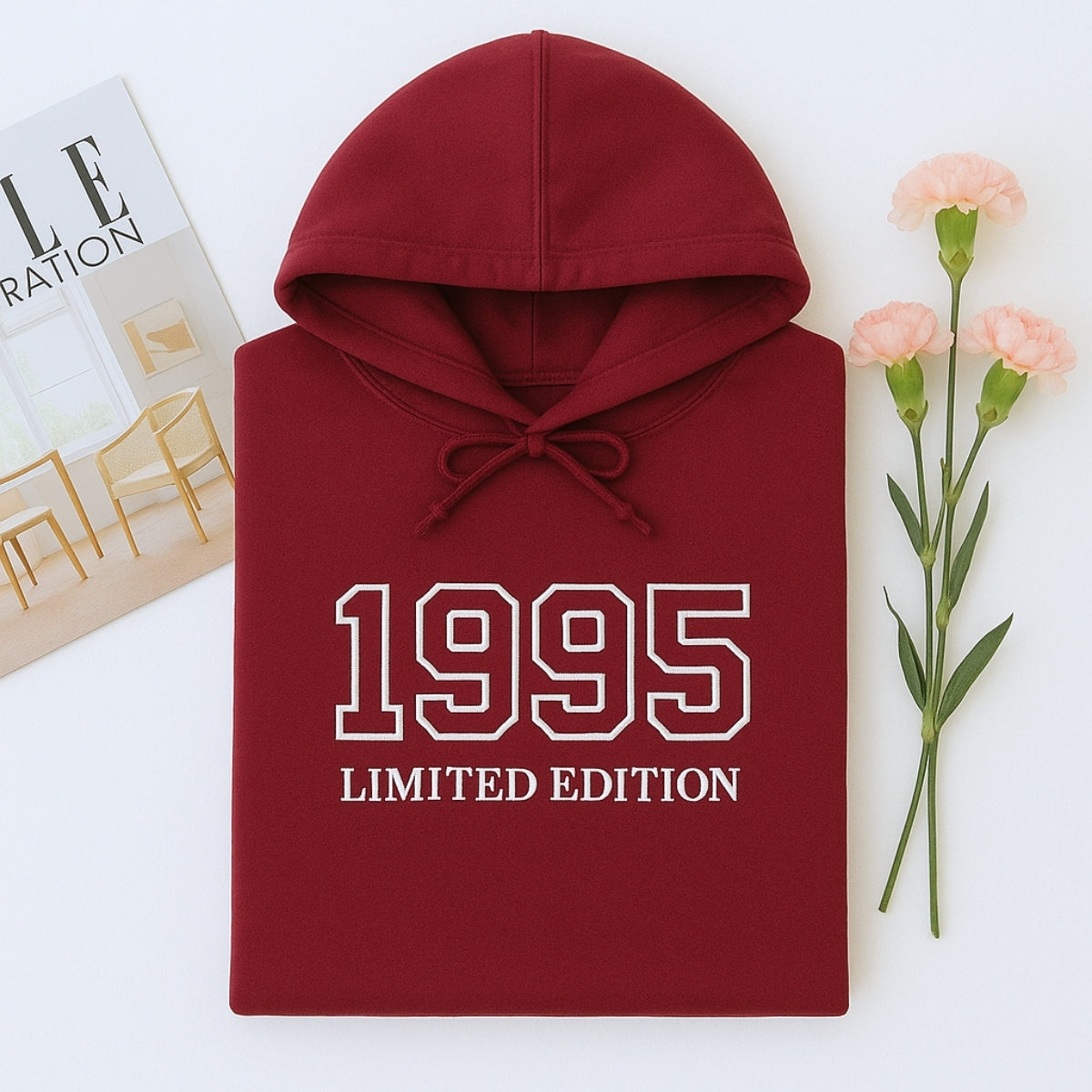 1995 Limited Edition Custom Embroidered Hoodie - Personalized 30th Birthday Gift