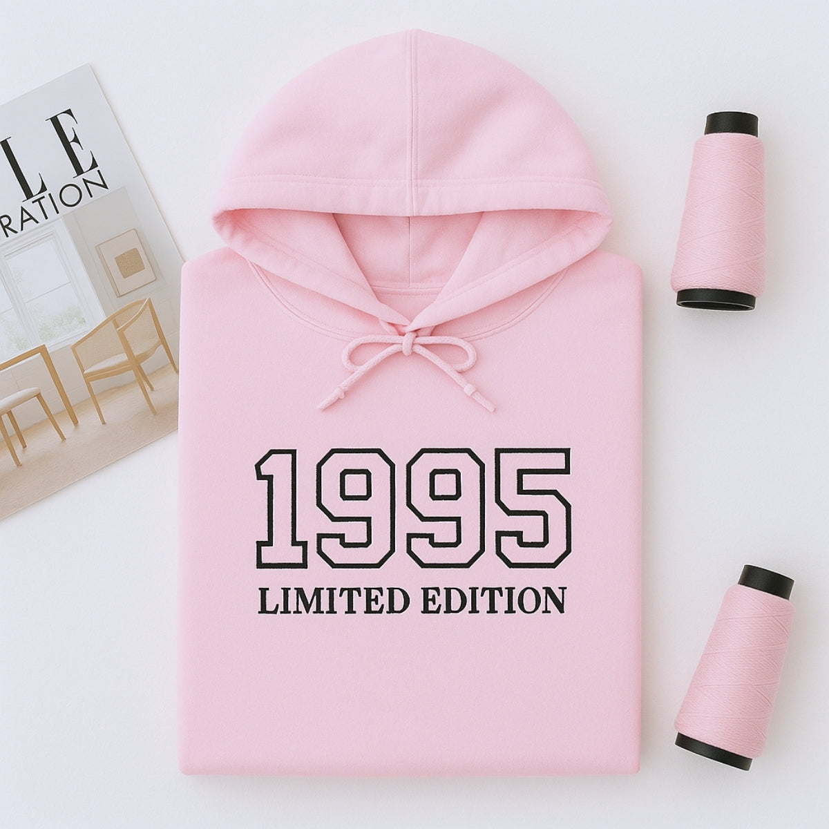 1995 Limited Edition Custom Embroidered Hoodie - Personalized 30th Birthday Gift