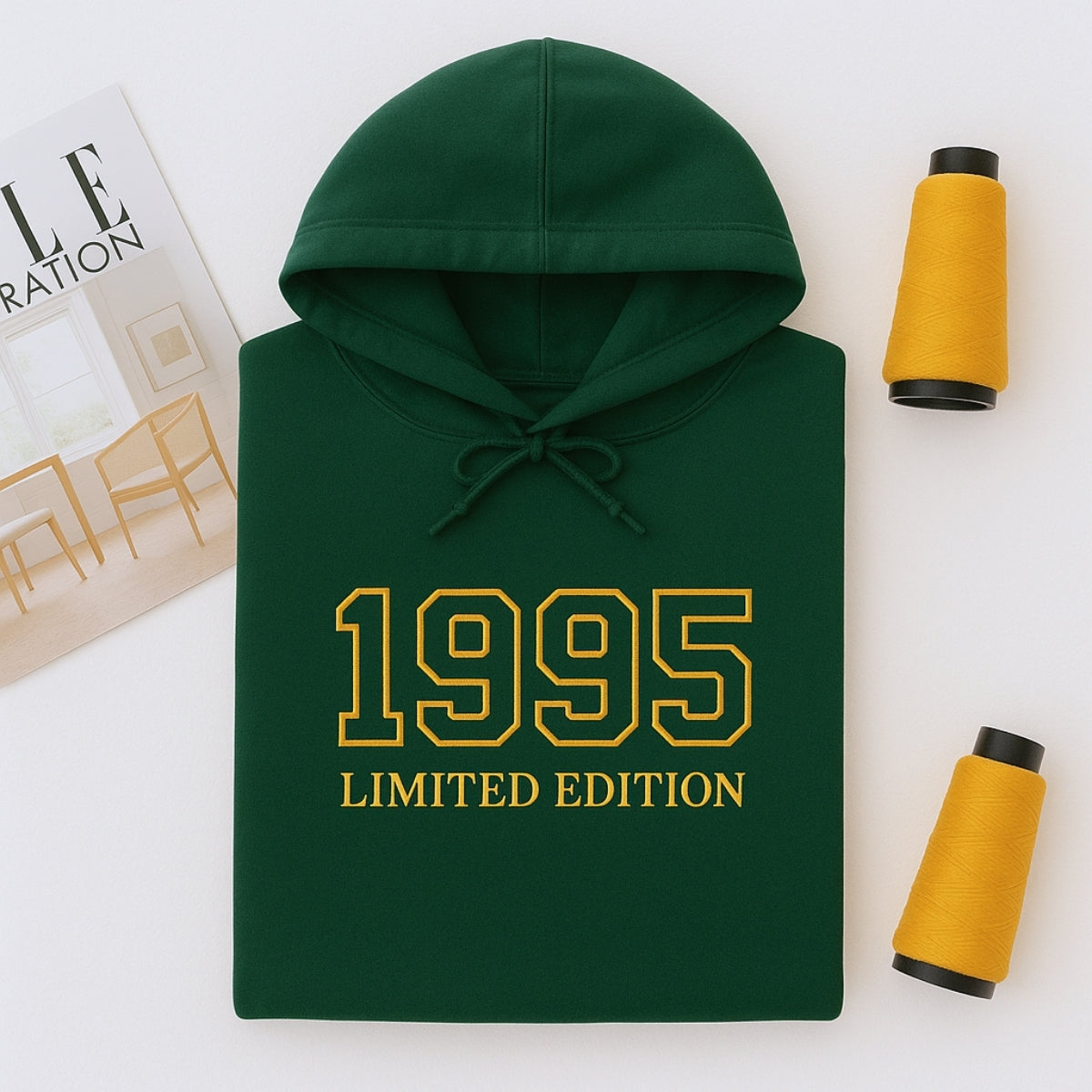 1995 Limited Edition Custom Embroidered Hoodie - Personalized 30th Birthday Gift