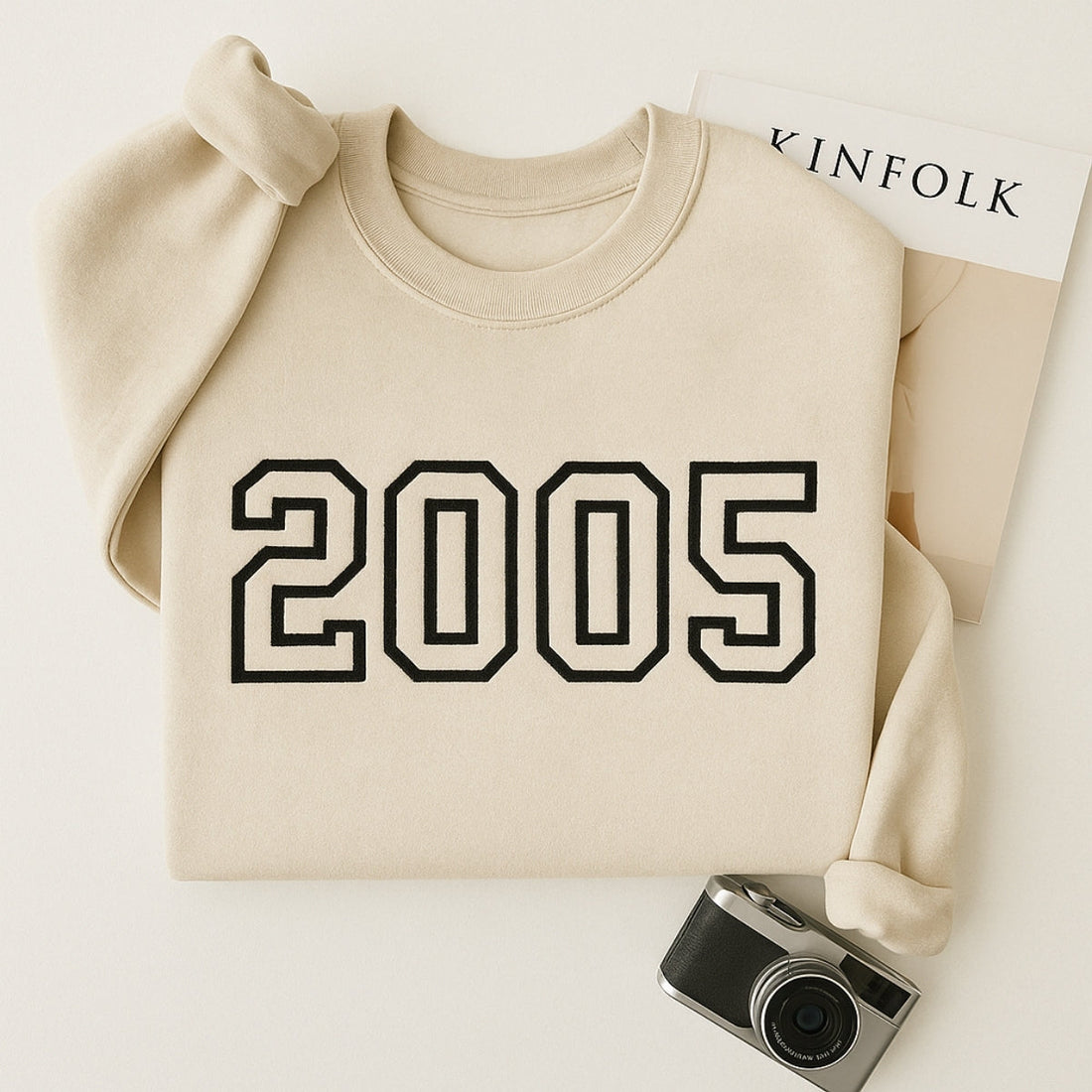 2005 Birthday Custom Embroidered Hoodie - Personalized 20th Birthday Gift Sweatshirt