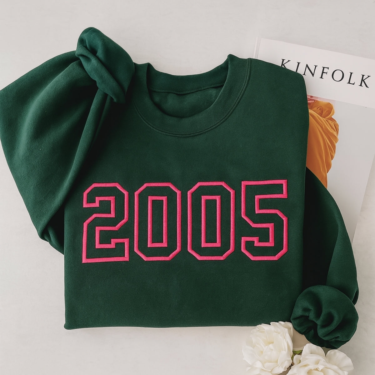 2005 Birthday Custom Embroidered Hoodie - Personalized 20th Birthday Gift Sweatshirt