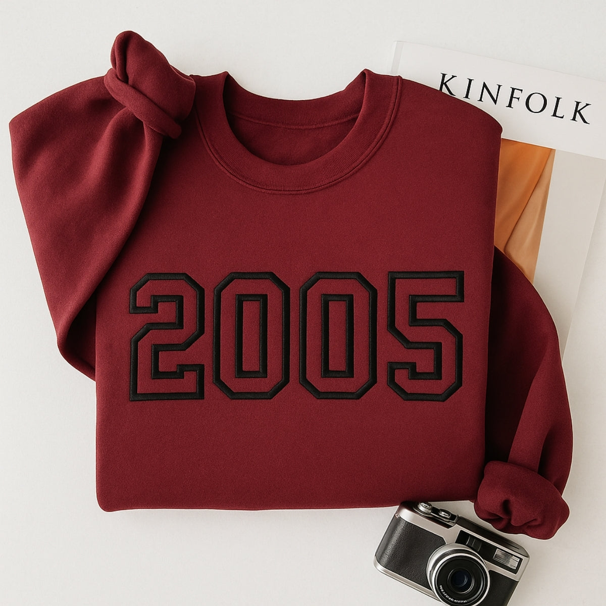 2005 Birthday Custom Embroidered Hoodie - Personalized 20th Birthday Gift Sweatshirt
