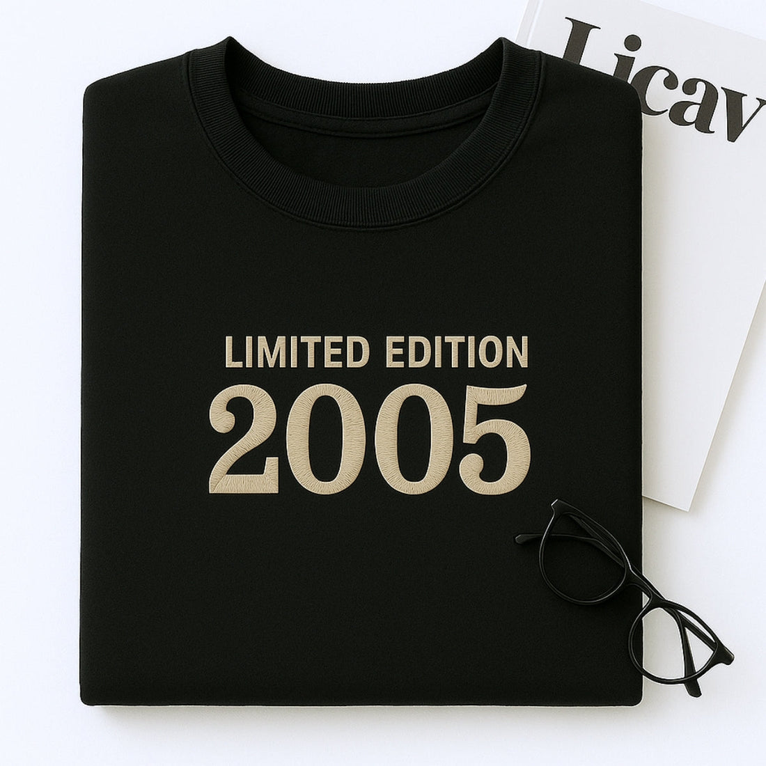 2005 Limited Edition Embroidered Sweatshirt - Custom 20th Birthday Gift for College Student