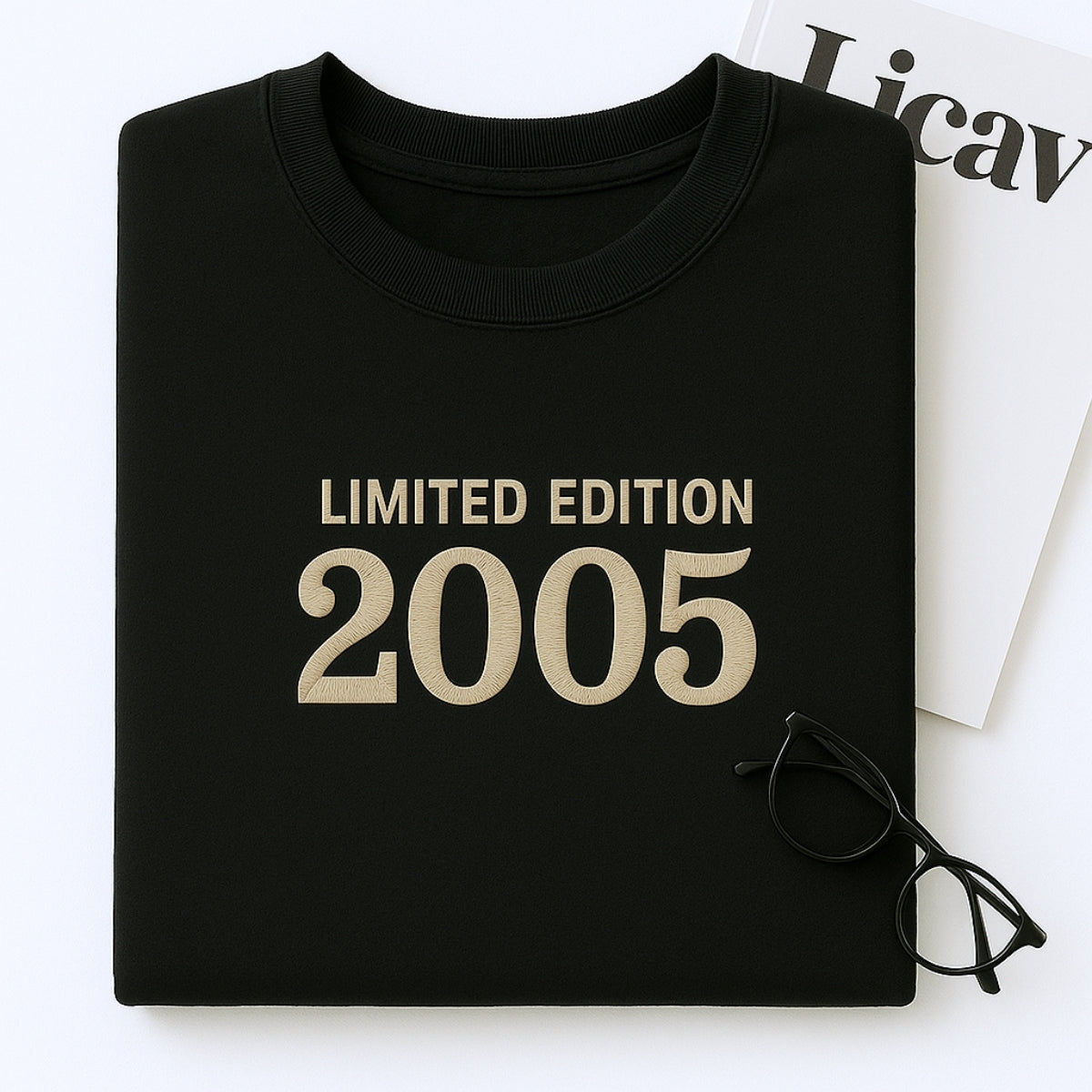 2005 Limited Edition Embroidered Sweatshirt - Custom 20th Birthday Gift for College Student