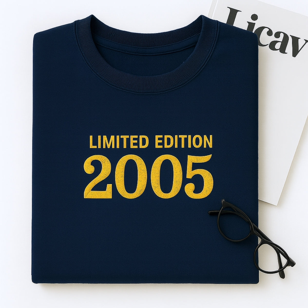2005 Limited Edition Embroidered Sweatshirt - Custom 20th Birthday Gift for College Student