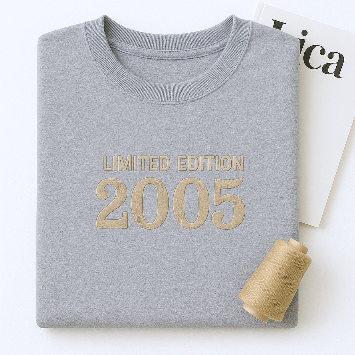 2005 Limited Edition Embroidered Sweatshirt - Custom 20th Birthday Gift for College Student