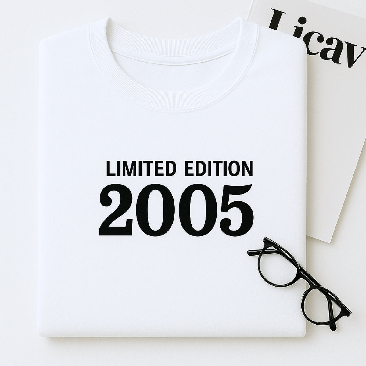 2005 Limited Edition Embroidered Sweatshirt - Custom 20th Birthday Gift for College Student