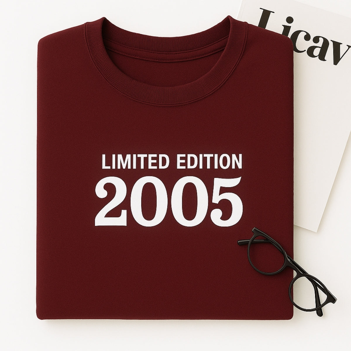 2005 Limited Edition Embroidered Sweatshirt - Custom 20th Birthday Gift for College Student
