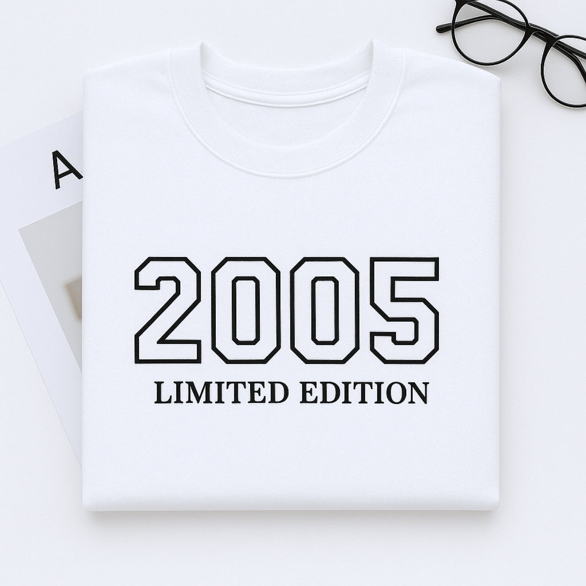 2005 Limited Edition Custom Embroidered Hoodie - Personalized 20th Birthday Gift