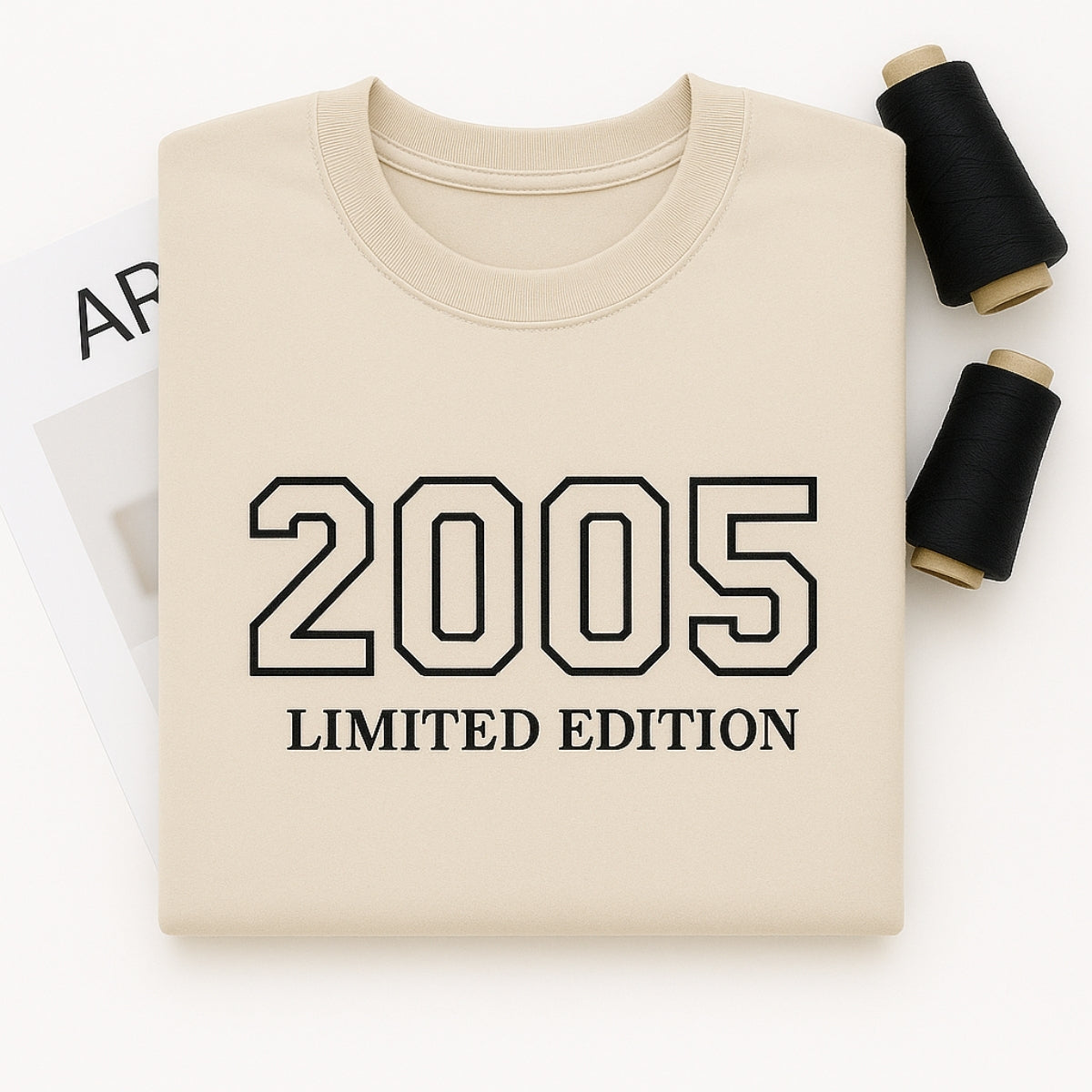 2005 Limited Edition Custom Embroidered Hoodie - Personalized 20th Birthday Gift