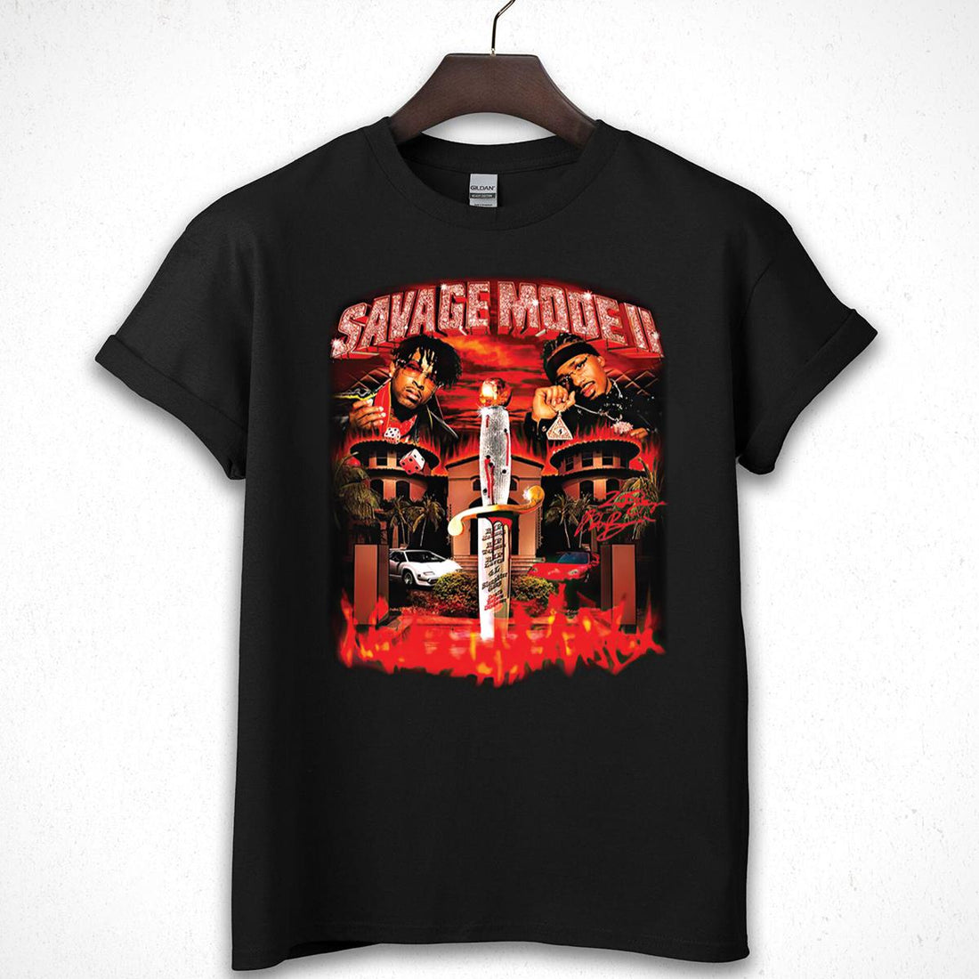 21 Savage and Metro Boomin Savage Mode II Limited Edition Vintage Retro Black Unisex T-Shirt 