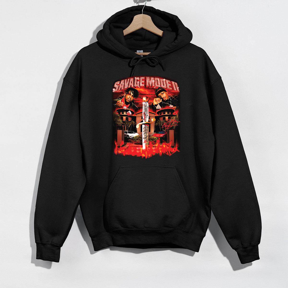 21 Savage and Metro Boomin Savage Mode II Limited Edition Vintage Retro Black Unisex T-Shirt 