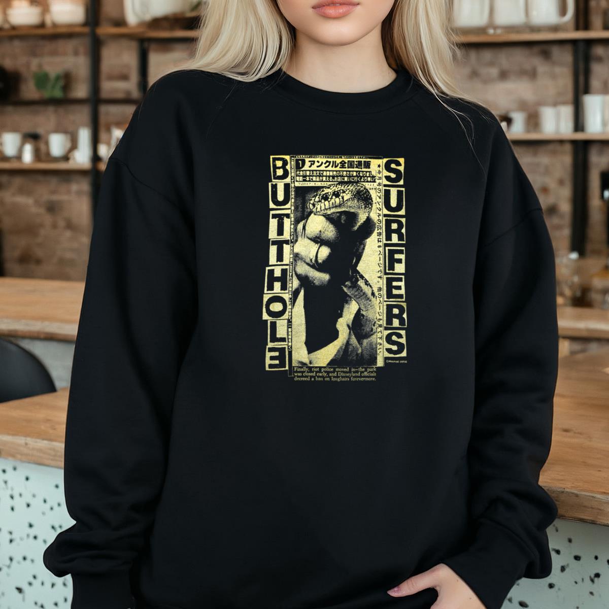 90s Butthol Surfers Vintage 1993 Tour Collector Retro Black Unisex T-Shirt 