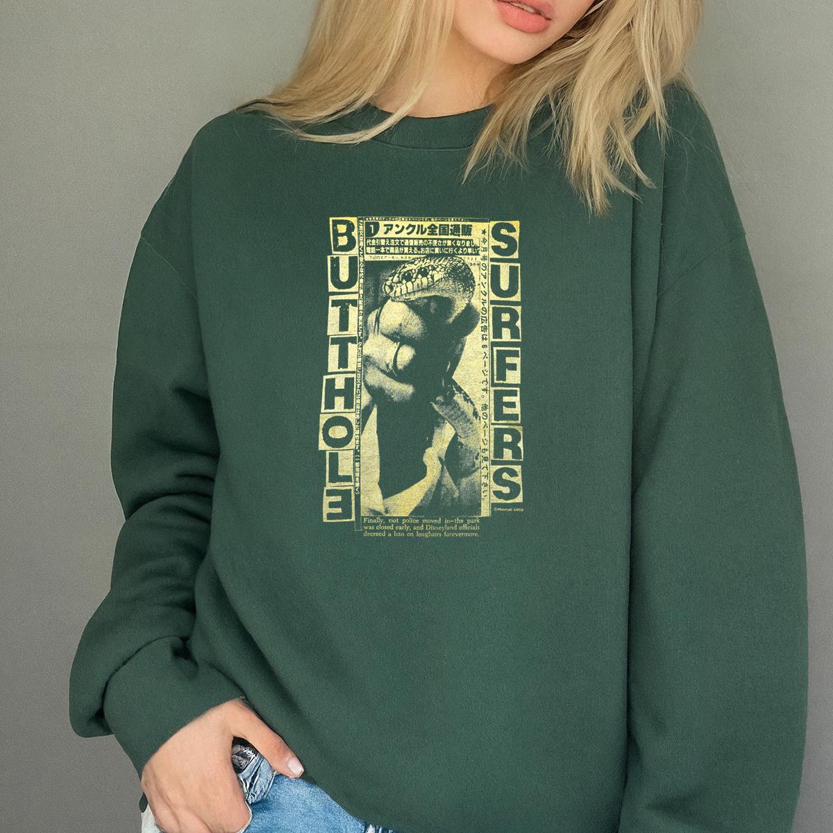 90s Butthol Surfers Vintage 1993 Tour Collector Retro Black Unisex T-Shirt 