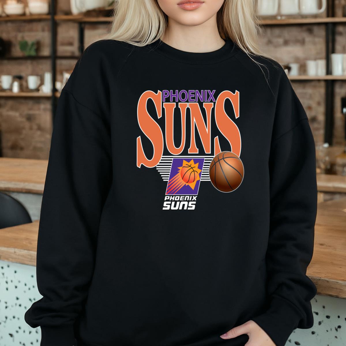 90s Vintage NBA Phoenix Suns Classic Basketball Fan Black Unisex T-Shirt 