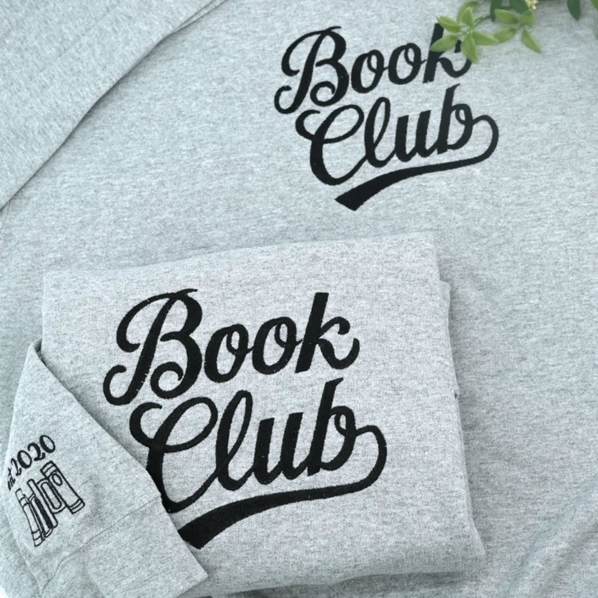 Reading Group Custom Embroidered Sweatshirt - Personalized Book Club Gift - Book Lover Apparel
