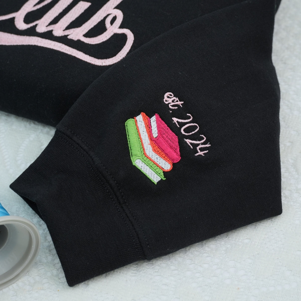 Reading Group Custom Embroidered Sweatshirt - Personalized Book Club Gift - Book Lover Apparel