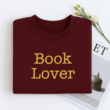 Classic Reading Custom Embroidered Hoodie - Personalized Literary Gift - Book Lover Sweatshirt