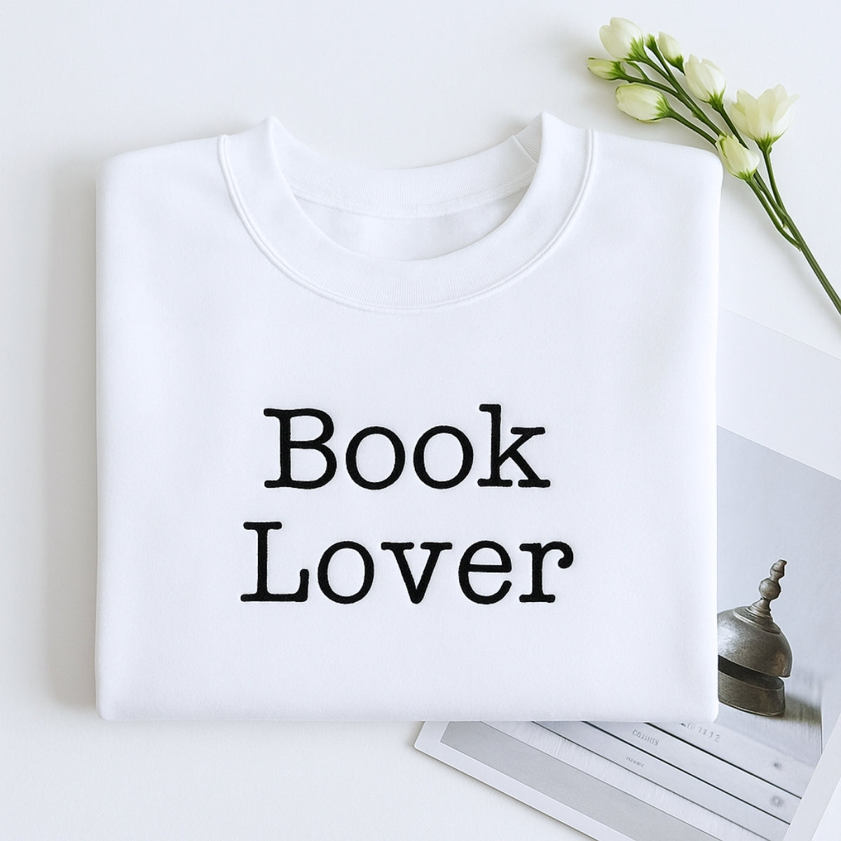 Classic Reading Custom Embroidered Hoodie - Personalized Literary Gift - Book Lover Sweatshirt