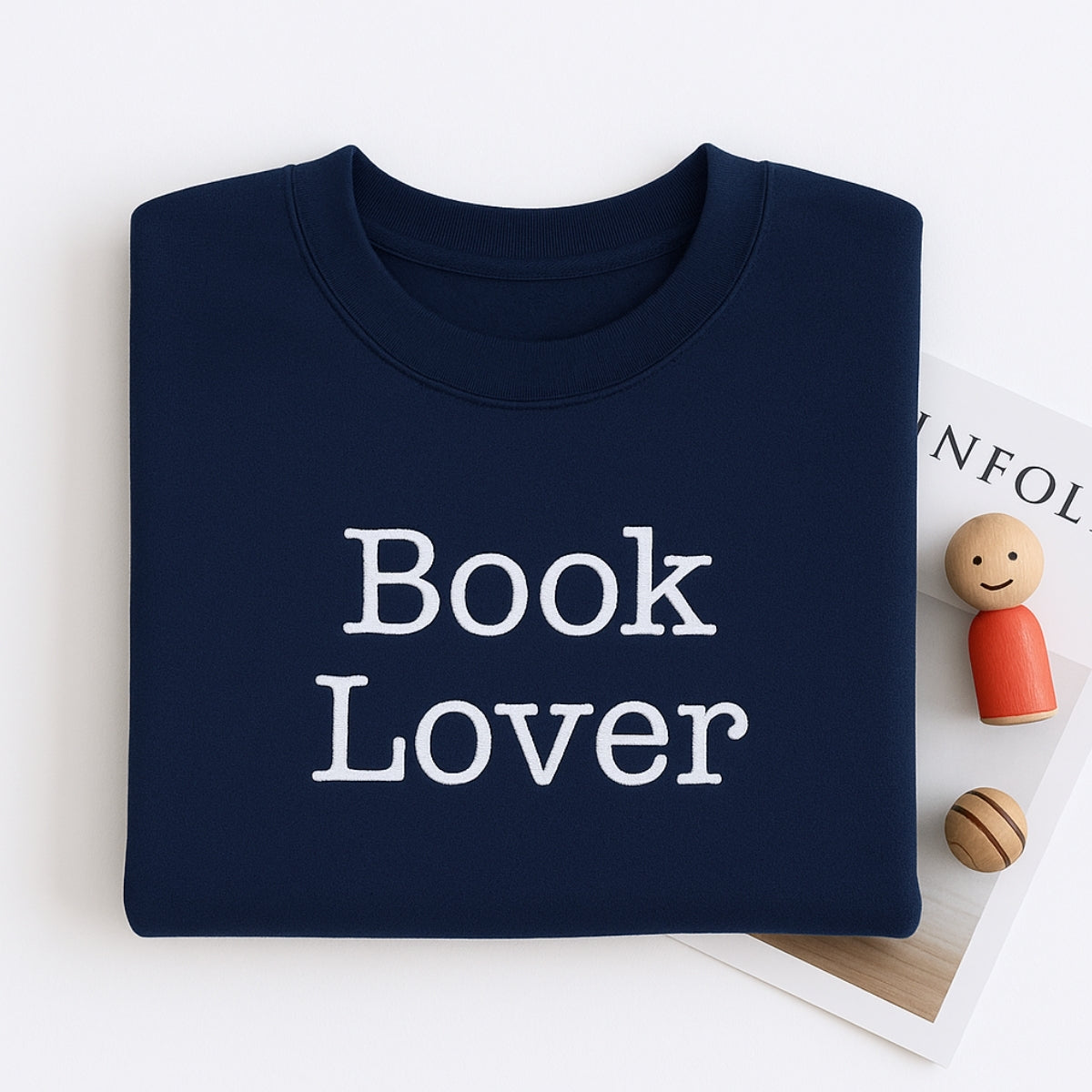 Classic Reading Custom Embroidered Hoodie - Personalized Literary Gift - Book Lover Sweatshirt